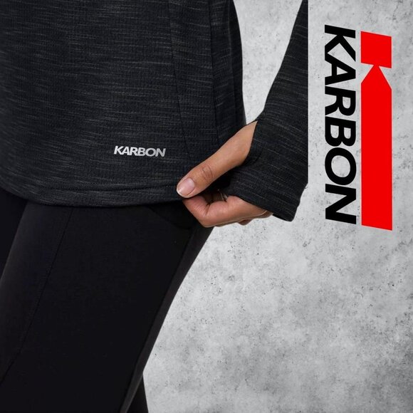 Karbon | Thermolite Long Sleeve Active Top | Black | NWT - Picture 4 of 4